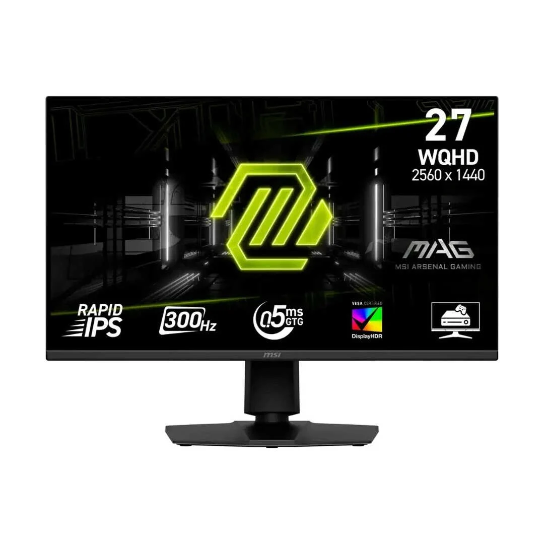 MSI MAG 276QF X30 27″ 2K Gaming Monitor, 2560 x 1440 (WQHD), 0.5ms Response Time, 300Hz, Display Port, HDMI, BLACK